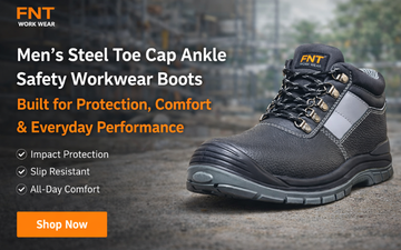 Mens Steel Toe Cap Ankle Safety Workwear Boots – Built for Protection Comfort and Everyday Performance