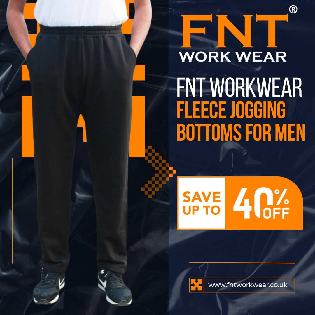 Workwear Fleece Jogging Bottoms for Men - FNT WorkWear
