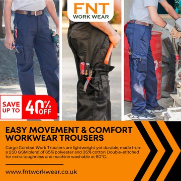 The Best FNT Workwear Trousers for UK Electricians: Durability, Comfort, and Safety