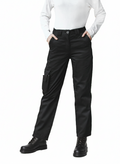 Womens Cargo Combat Work Trousers with Comfort Fit Elasticated Waist
