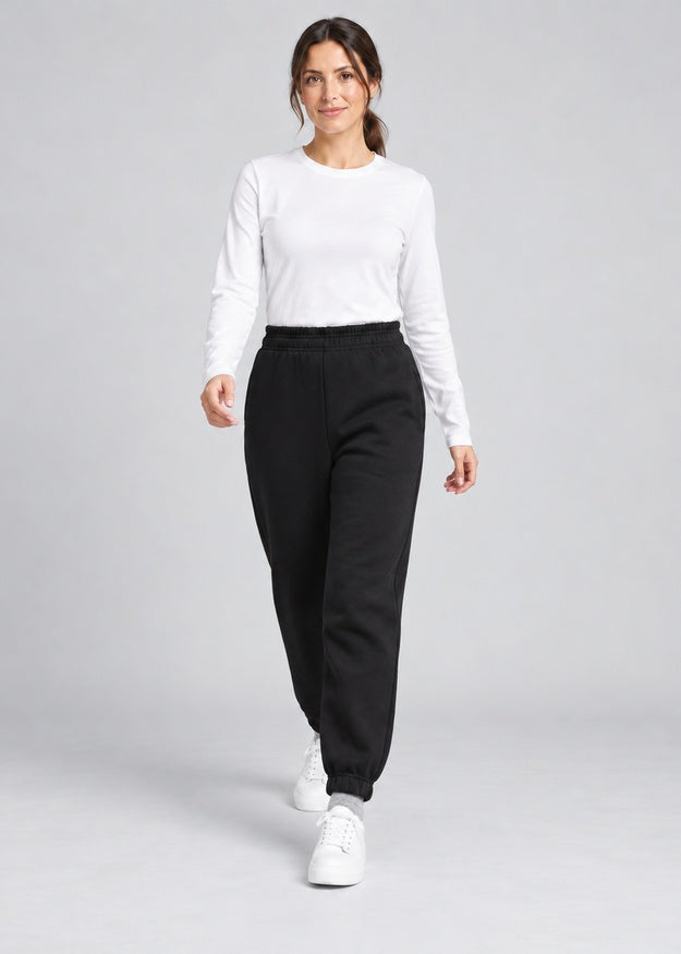 Women’s Straight Leg Fleece Joggers with Pockets – FNT 013
