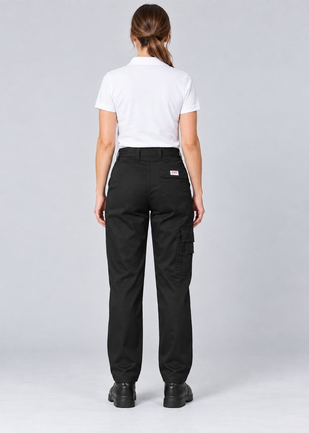 Women’s Cargo Work Trousers with Elasticated Waist – FNT 214