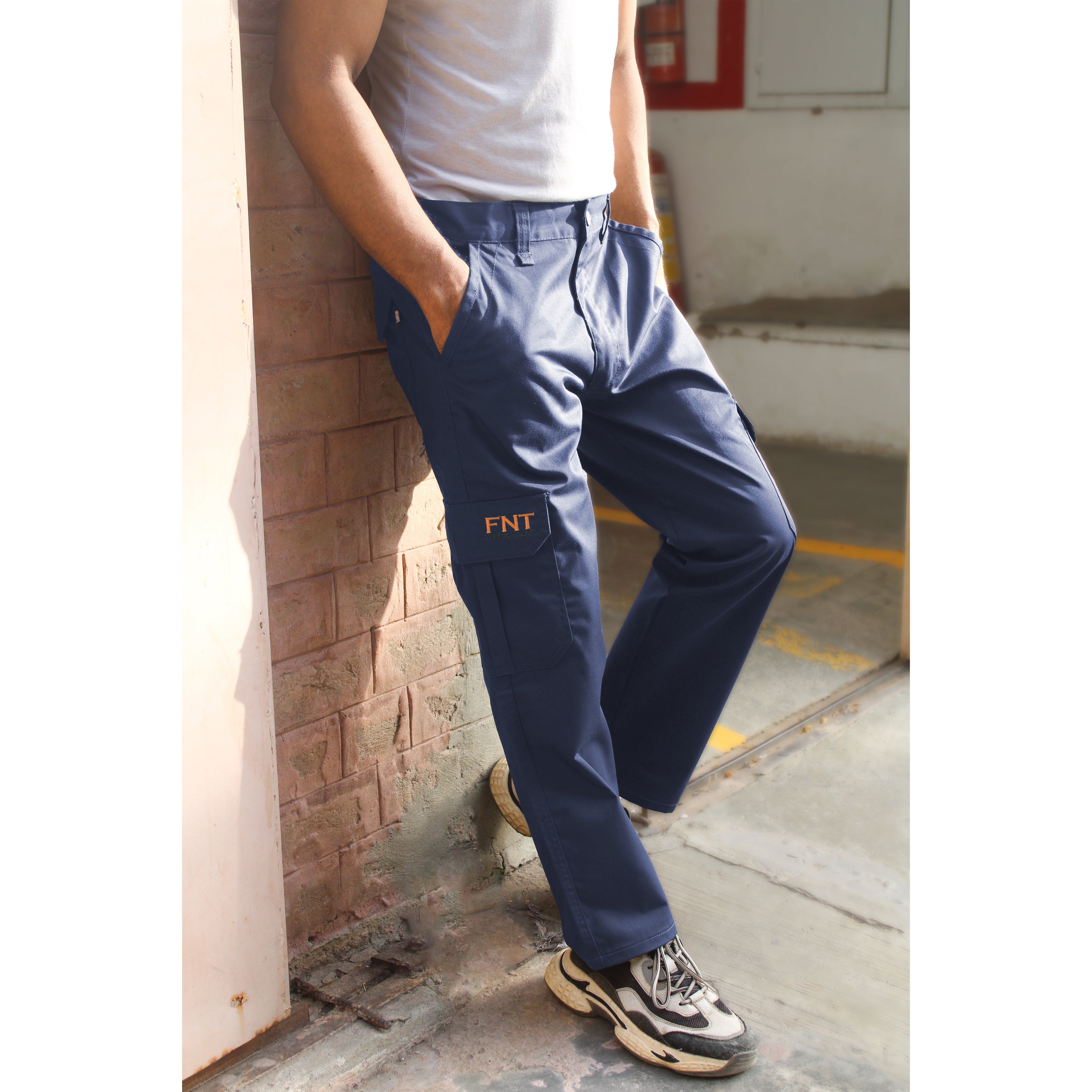 Men’s Multi Pocket Cargo Combat Work Trousers – FNT 205