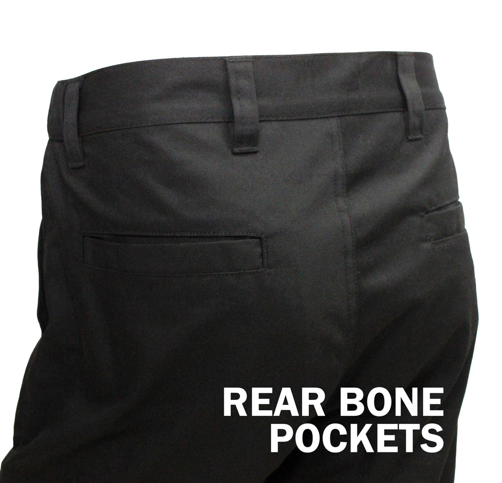 FNT Workwear Black Mens Cargo Combat Work Trouser Multi Pockets Work Pants with Semi Elasticated Waist Band Knee Pad Pockets Button & Zip Fly - FNT WorkWear