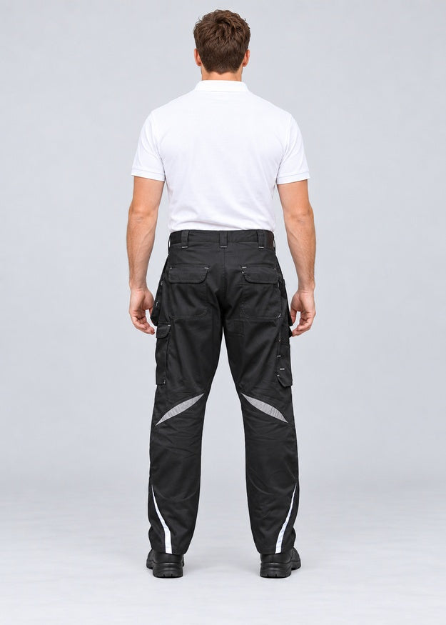 Men’s Heavy Duty Cargo Work Trousers with Multi Pockets – FNT 211