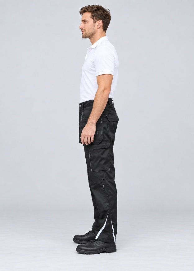 Men’s Heavy Duty Cargo Work Trousers with Multi Pockets – FNT 211