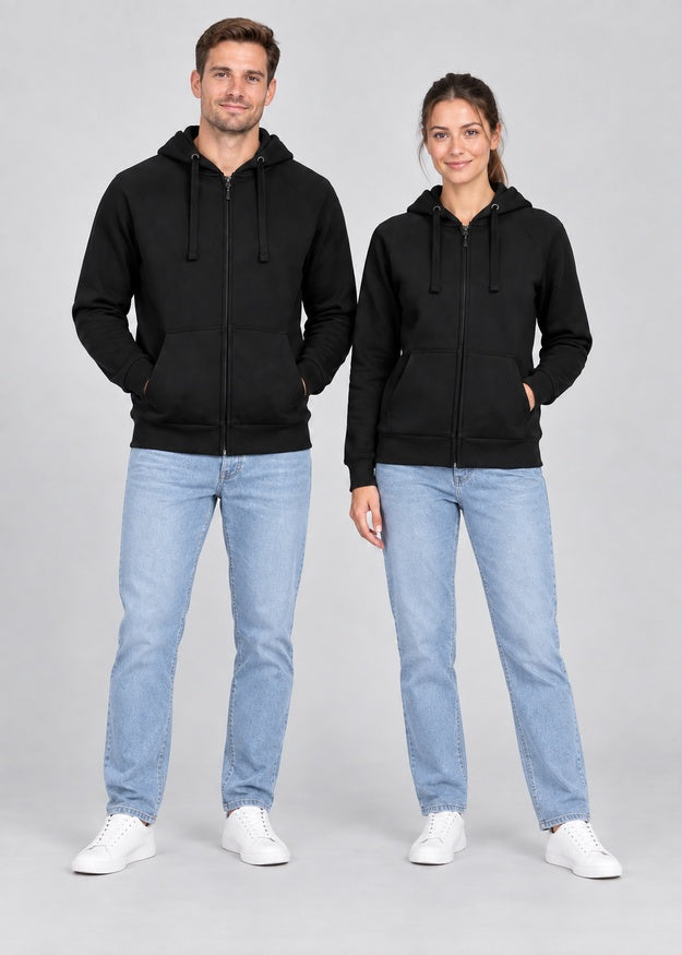 Lucidbloom Unisex Zip Up Fleece Hoodie – MLT 007