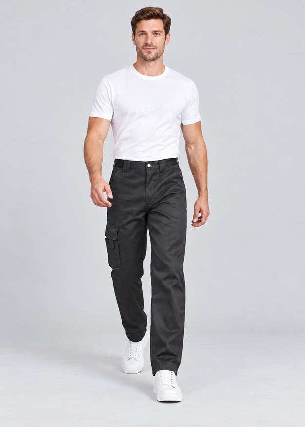 Men’s Multi Pocket Cargo Combat Work Trousers, Sizes 28–56 – FNT 204