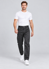 Men’s Multi Pocket Cargo Combat Work Trousers, Sizes 28–56 – FNT 204