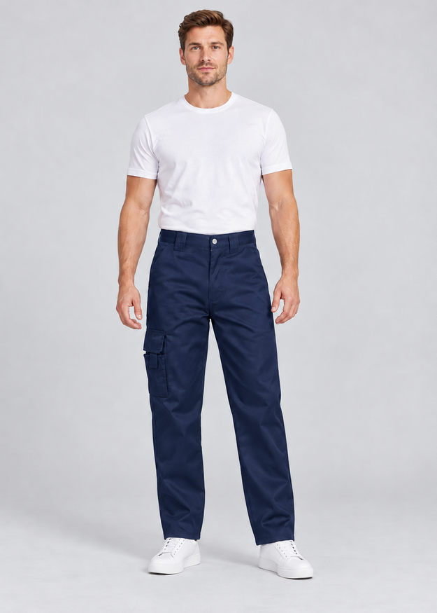 Men’s Multi Pocket Cargo Combat Work Trousers, Sizes 28–56 – FNT 204