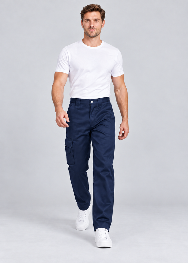 Men’s Multi Pocket Cargo Combat Work Trousers, Sizes 28–56 – FNT 204