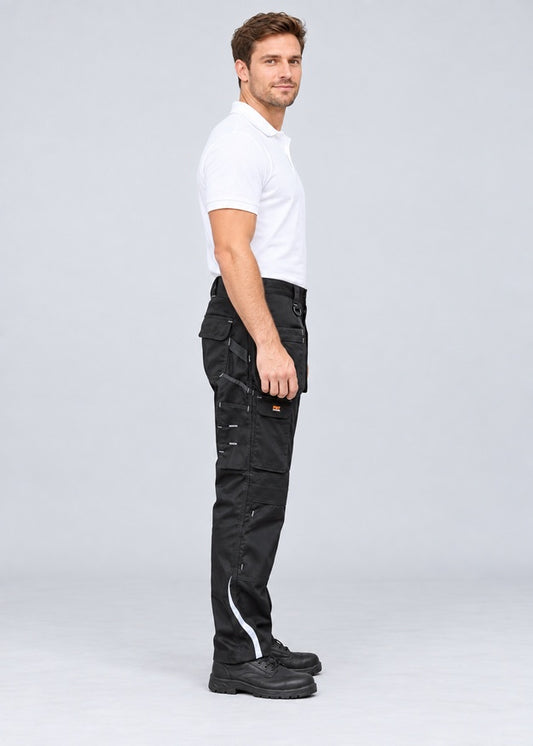 Men’s Heavy Duty Cargo Work Trousers with Multi Pockets – FNT 211
